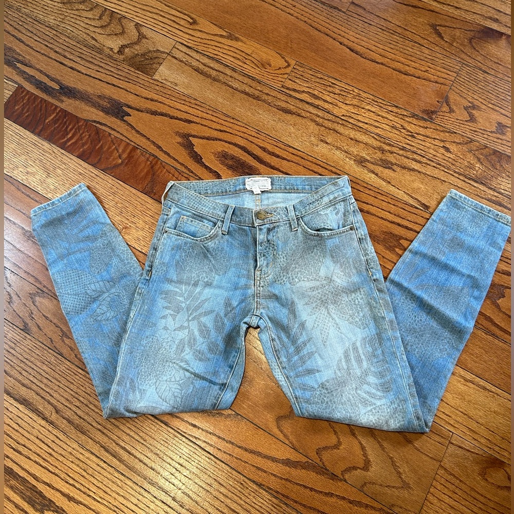 Current Elliott The Stiletto Denim Jungle Jeans Size 27